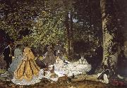 sketch for De picnic Shut down Claude Monet